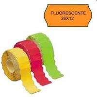 ETICHETTE PREZZATRICE 26X12 ARANCIO FLUO 36PZ ROT.PUGL. 2612FA