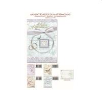 BIGLIETTI AUGURI ANNIVERSARIO C/ROTELLA CF12 FE10014FA/12 CECAM