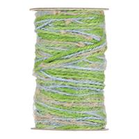 NASTRO 15MT JUTA MULTICOLOR GREEN/NATURAL PIOVACCARI 2556 29