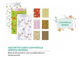 SACCHETTO CARTA FANTASIA C/PATEL ADE 26X40+5 CF50 REXPK26000 341