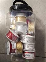 NASTRO 3MT 25MM TESSUTO ASSORTITO GIARA 22PZ JAR470