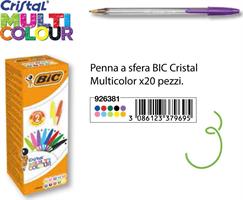 PENNA BIC CRISTAL MULTICOLOR 1.6MM 10 COL. CF20 9285532 926381
