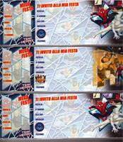 INVITI COMP. SPIDERMAN CROMO BLOCCHETTO DA 15 42.0229