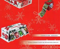 NATALE ETICHETTE CIAC EXPO DA 5 ROTOLI 200PZ BOXNA001