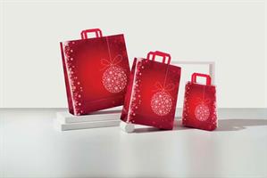 SHOPPERS FANTASIA NATALE MANICO PIATTO 22x10x29 CF50 NOEL A0119