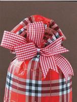 BUSTE REGALO 25X40 SCOZZESE ROSSO/ORO PERLATO CF50 X85500225400