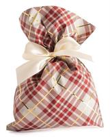 BUSTE REGALO 20X35 SCOZZESE ROSSO METALLIZZ CF50 U-T12ACCY2ORO