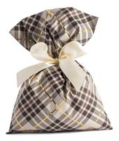 BUSTE REGALO 40X65 SCOZZESE MARRONE METALLIZZ CF25 U-T12ACCY9OMR