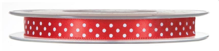 NASTRO RASO MM10X20MT POIS ROSSO PIOVACCARI 2140P 08