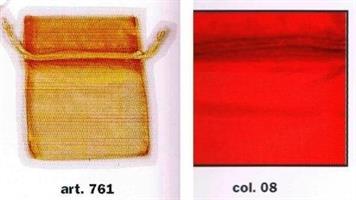 SACCHETTO ORGANZA 7,5X10 ROSSO PIOVACCARI CF10 761 08