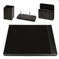 SET SCRIVANIA SIMILPELLE NERO 61061