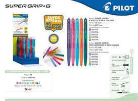PILOT ESP SUPER GRIP G SCATTO NUOVI COL PUNT MED PZ48 006168 522