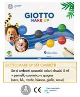 CARNEVALE MAKE UP OMBRETTI COLORI CLASSICI SET 6PZ GIOTTO 476200