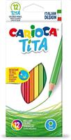 PASTELLI CARIOCA LEGNO TITA MINA 3MM DA 12 CF12 42793 0218