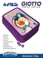 ASTUCCIO 3 ZIP ELIOS & GIOTTO WONDER WOMAN WO0029