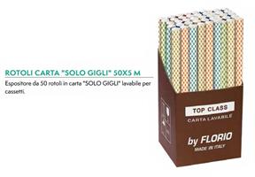 ROTOLI CARTA SOLO GIGLI CASSETT 50X5 EXPO 50PZ RO001BOA50X5G 302