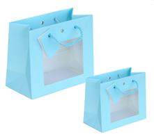 SHOPPERS PLAST. OPACO 16X8X14 CORDONC.WINDOWS AZZURRO CF10 57228