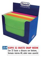 BUSTE SNAP NEON A4 ASS EXPO 32 BUSTE FAVORIT 400116127