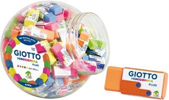 GOMMA GIOTTO FLUO IN BOCCIA 120 PZ FILA 232700