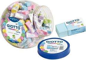 MINIGOMMA GIOTTO PASTEL IN BOCCIA 120 PZ FILA 233900