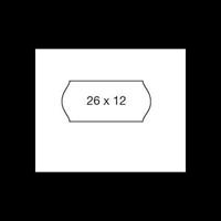 ETICHETTE PREZZATRICE 26X12 BIANCO REMOV. CF36