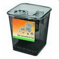 CESTINO GETTACARTE LEBEZ SET 6 PZ RETE NERO 1426-N
