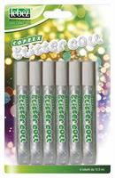 GLITTER COLL LEBEZ 10,5ML 6TUBETTI ARGENTO 5131-AG
