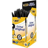 PENNA BIC CRISTAL SFERA MEDIUM 50PZ NERA 8373639 0590