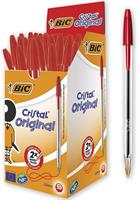 PENNA BIC CRISTAL SFERA MEDIUM 50PZ ROSSA 8373619 0588