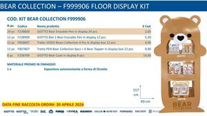 EXPO FLOOR DISPLAY KIT BEAR COLLECTION FILA F999906