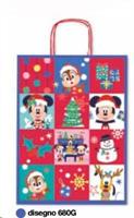 SHOPPERS FANTASIA NATALE MANICO RITORTO 26X12X34 CF25DISNEY 680G