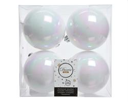 PALLINE BOX 4PZ INFRANG.BIANCO IRIS D.100MM KAEMINGK 022169