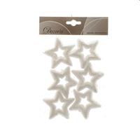 DECORI NATALE 6PZ STELLE NEVE CON GANCIO D.07 470860