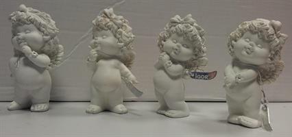 DECORI NATALE ANGELO LANG RITTO BIANCO ASS. H12CM 82187