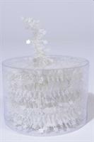 DECORI NATALE GHIRLANDA BIANCA BRILLANTE 35MMx7MT 420143
