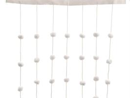 NATALE DECORAZIONI TENDA TESSUTO C/PALLE DI NEVE KAEMING 474011