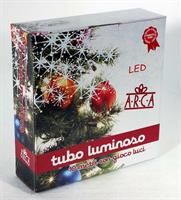 LUCI NATALE TUBO LUMINOSO 10MT 200LED BIANCO CALDO 293906