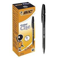 PENNA BIC CRISTAL CLIC A SCATTO NERO CF20 8507322