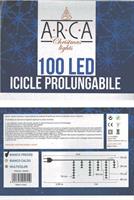 LUCI NATALE PENDENTI DA 100 LED BIANCO FREDDO C/PROLUNGA 294055