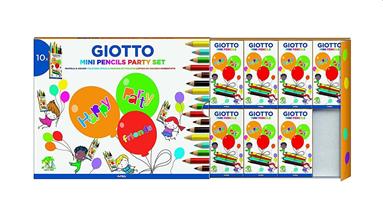 PASTELLI GIOTTO MINI PENCIL DA 10 PARTY SET 312000