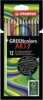 PASTELLI STABILO GREEN COLORS ARTY LINE 12PZ 6019/12-1-20