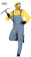CARNEVALE COSTUME ADULTO MINATORE MINIONS TG M 48-50 84909