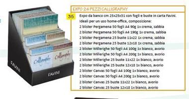 CARTA PERGAMENATA CALLIGRAPHY FOGLI+BUSTE DA 24PZ FAVINI G99X023
