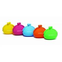PORTAMONETE SILICONE C/CLIP 9x7,5 CM EXPO 24PZ ASS PP-28BL
