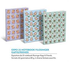 NOTEBOOK FILOSINGER KAPI E FRINEDS A5 80GR 25PZ A5502Y5 1083