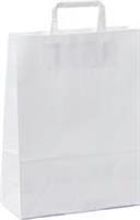 SHOPPERS MANICO PIATTO KRAFT BIANCO 22X10X29 CF25 031335
