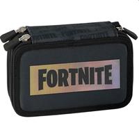 FORTNITE ASTUCCIO 3ZIP NERO C/PENNA FRIXION 62825
