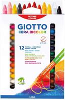 PASTELLI GIOTTO CERA BICOLORE AS12PZ CF10 291300