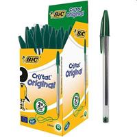 PENNA BIC CRISTAL SFERA MEDIUM 50PZ VERDE 8373629 0589