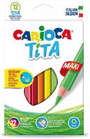 PASTELLI CARIOCA TITA MAXI DA 12 42789